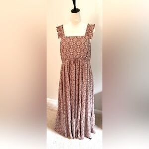 Torrid Maxi Challis Ruffle Strap Dress Size 0(12)